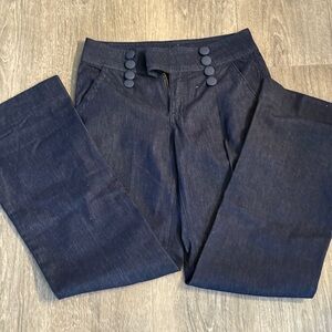 Flaming als NWOT Stylish Navy Blue Button-Accent 👖 size small